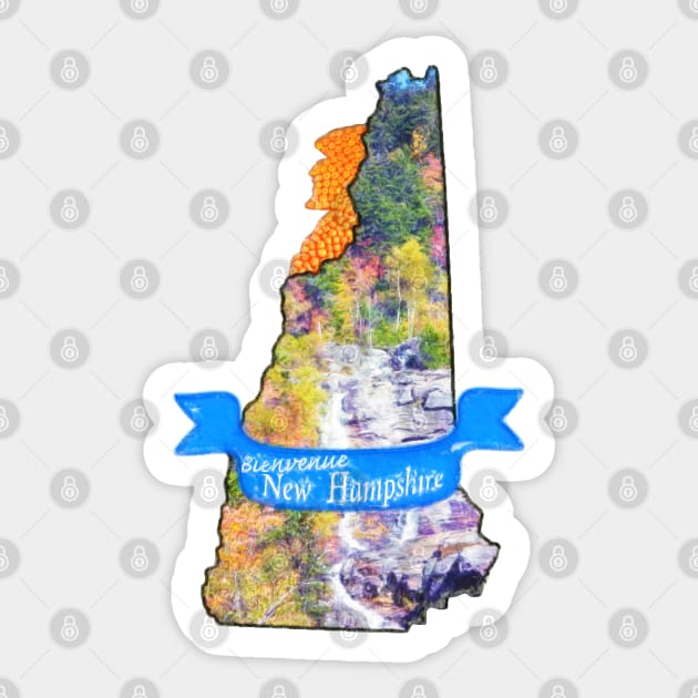 Autumn in New Hampshire Sticker by kimberlyjtphotoart